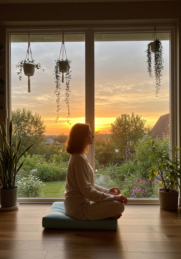 Abstract warm gradient suggesting calm focus and daylight balance